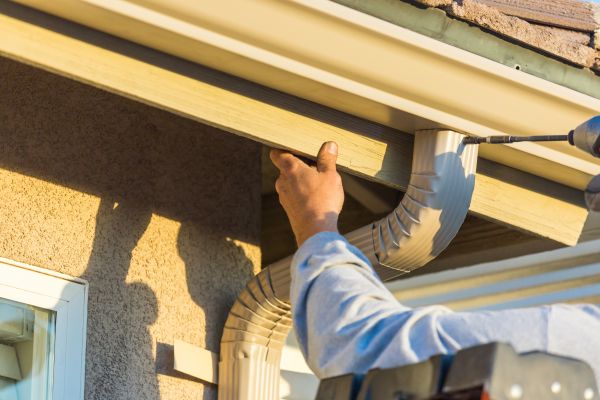 Cost of Aluminum Rain Gutter Service in West Chester